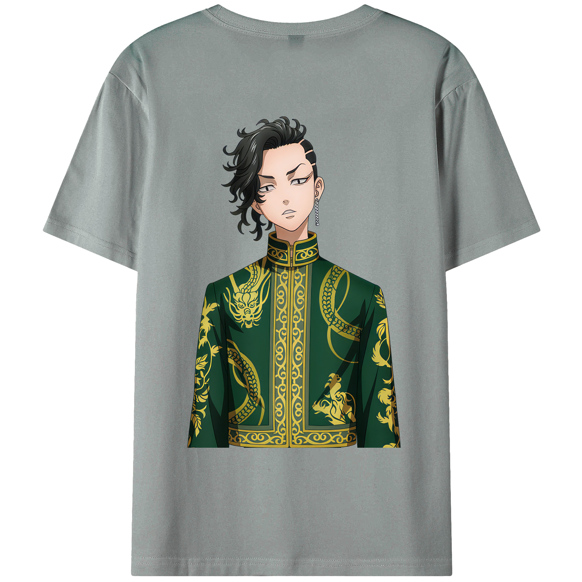 （画像用） 東京リベンジャーズ Tokyo Revengers 綿100％ メンズ半袖Tシャツ（バックプリント） 通気性